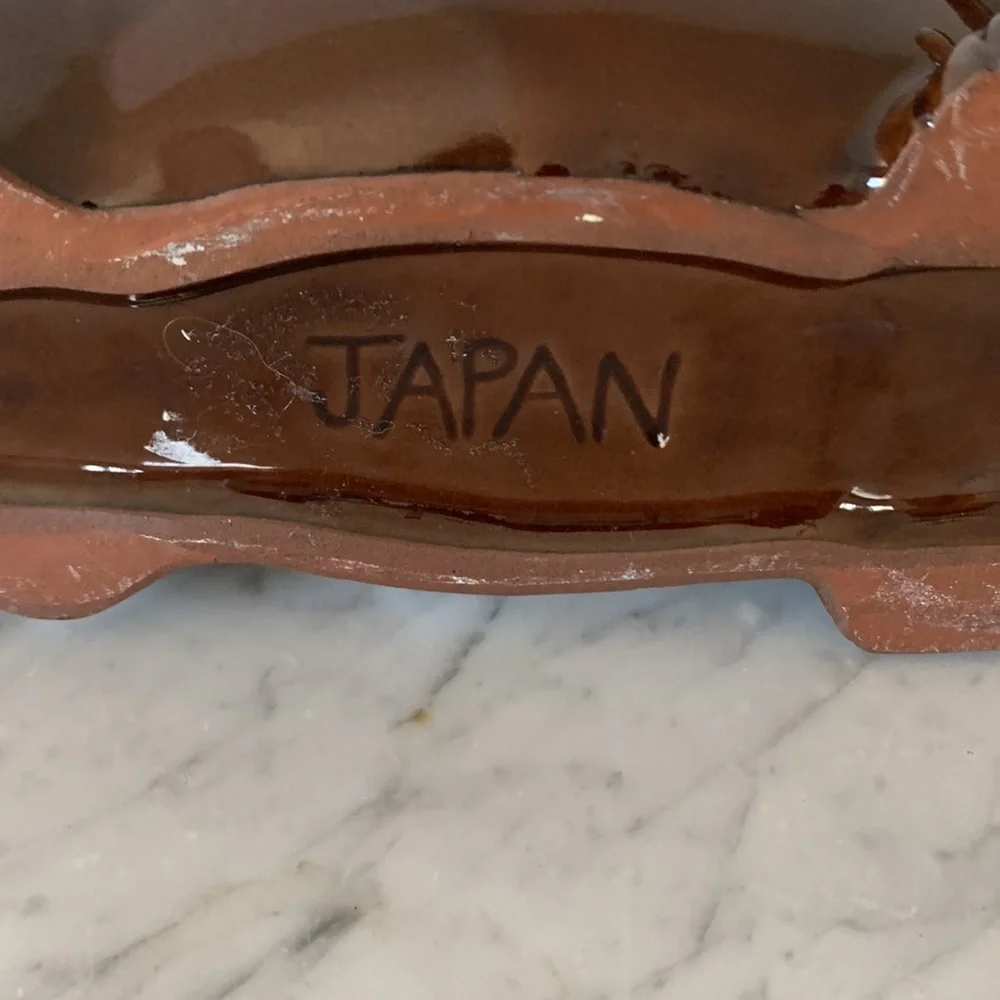 📌 Mid Century Modern Dachshund Pottery Planter Japan 11 x 3 - Picture 5 of 7